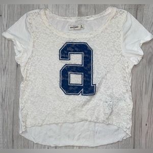Abercrombie Kids Lace Front a Blouse Top Size Medium; New without Tags